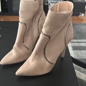 Call It Spring Taupe Heeled Boots